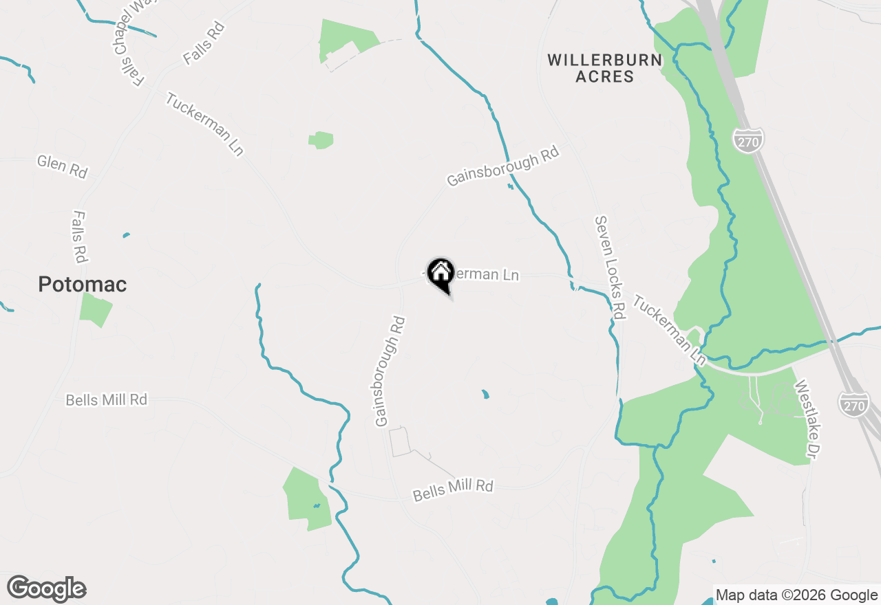 Map of 11111 Lamplighter Lane, Potomac, MD 20854