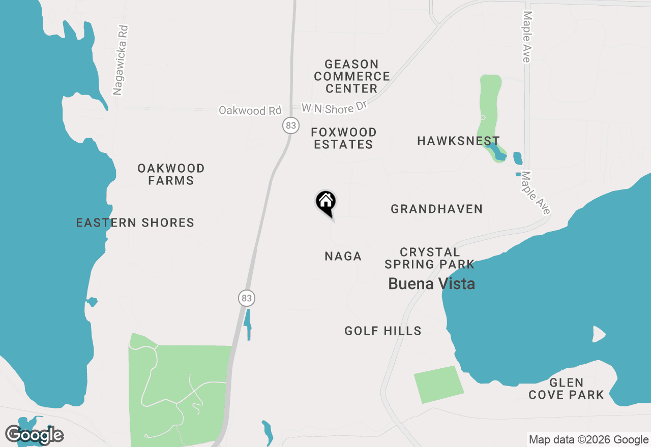 Map of N27W30818 Golf Hills Dr, Pewaukee, WI 53072