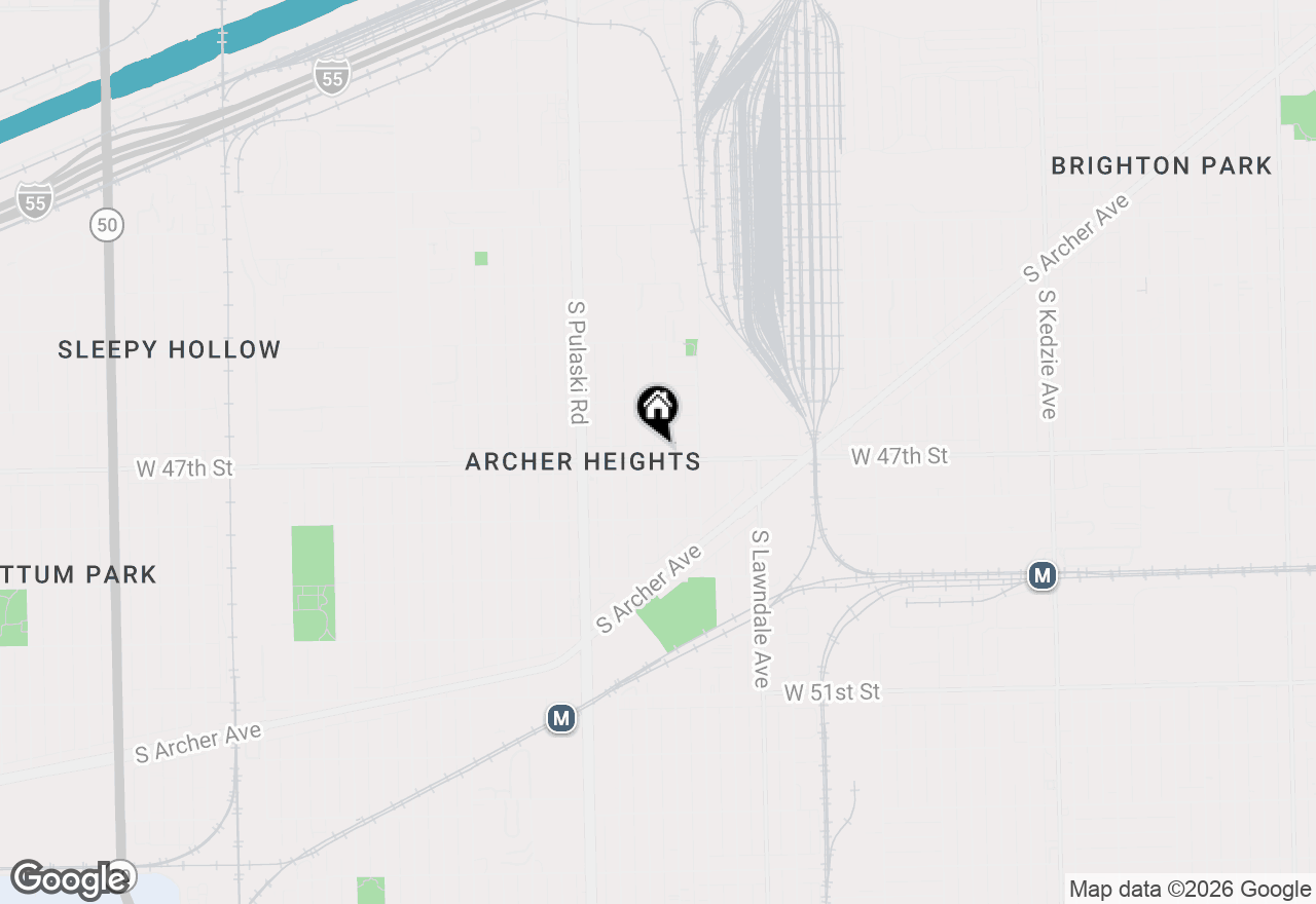 Map of 3848 W 47th Street #1SW, Chicago, IL 60632