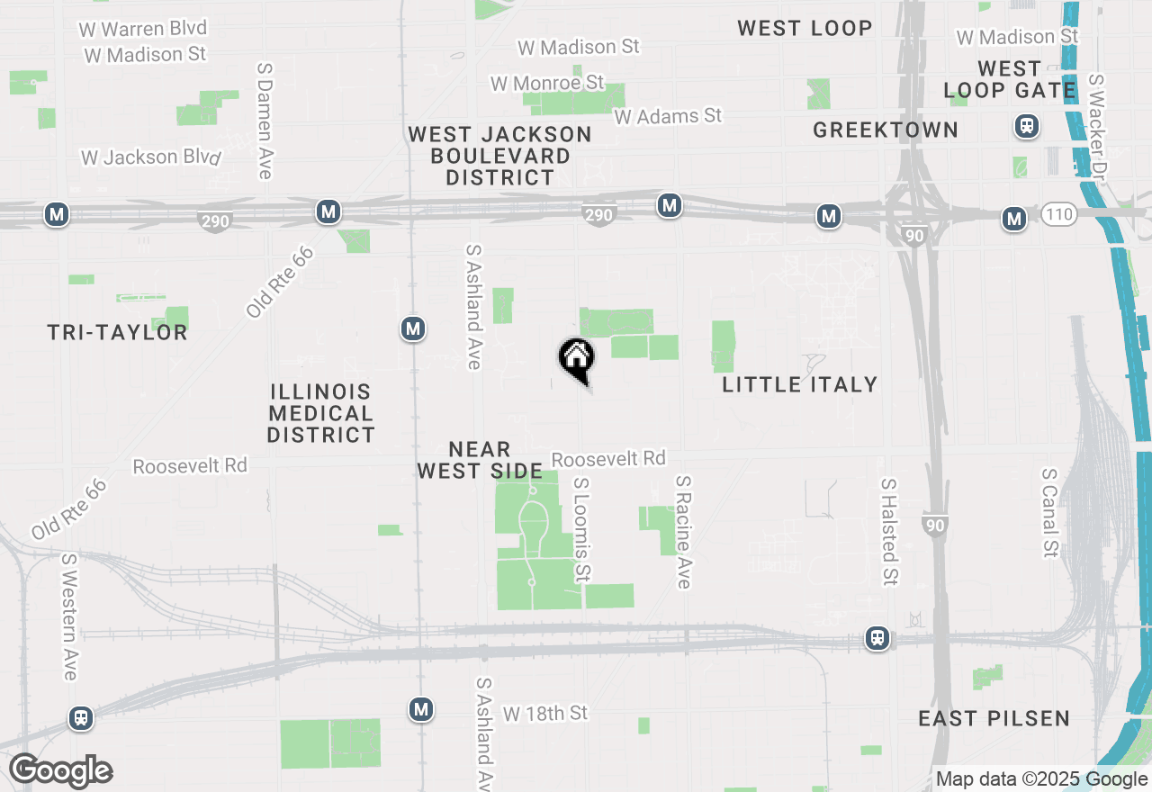 Map of 1002 S Loomis Street #3, Chicago, IL 60607