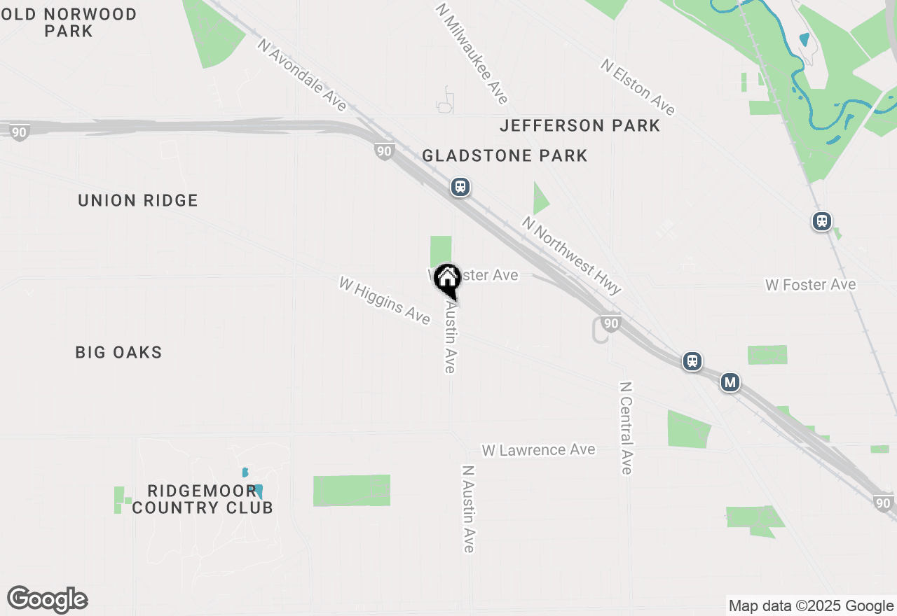 Map of 5104 N Austin Avenue #1, Chicago, IL 60630