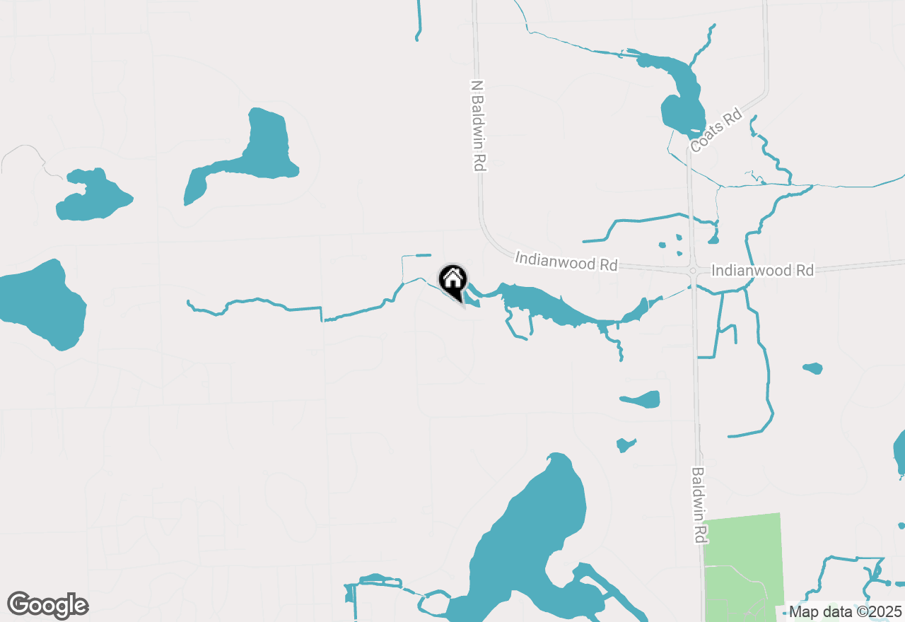 Map of 4544 Hillview Shores, Clarkston, MI 48348