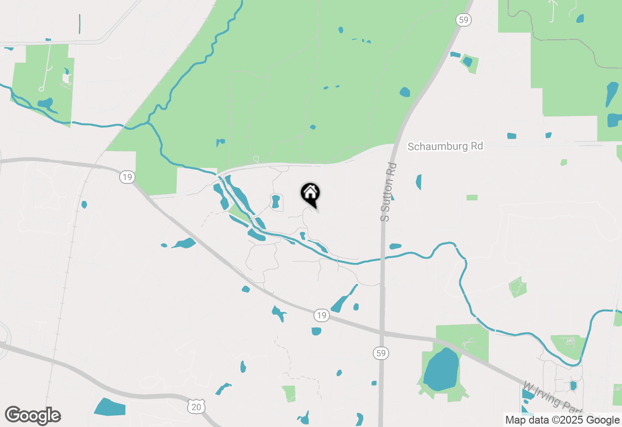 Map of 44 White Fence Trail, Streamwood, IL 60107