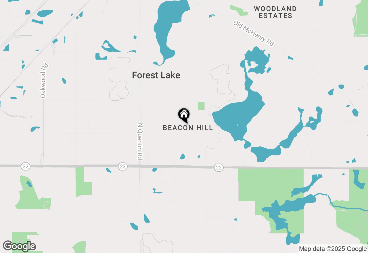 Map of 21405 W Prescott Court, Kildeer, IL 60047