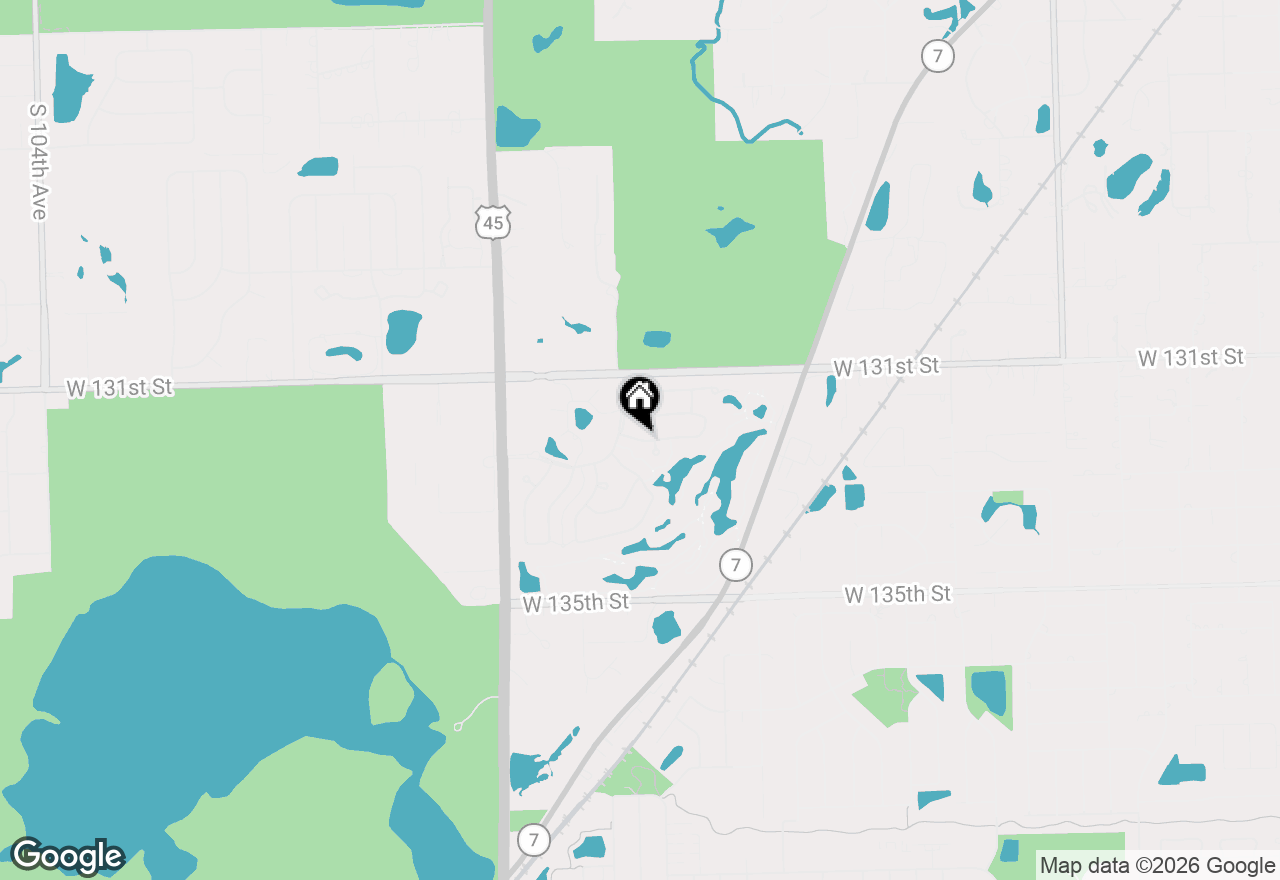 Map of 9349 Bundoran Drive, Orland Park, IL 60462