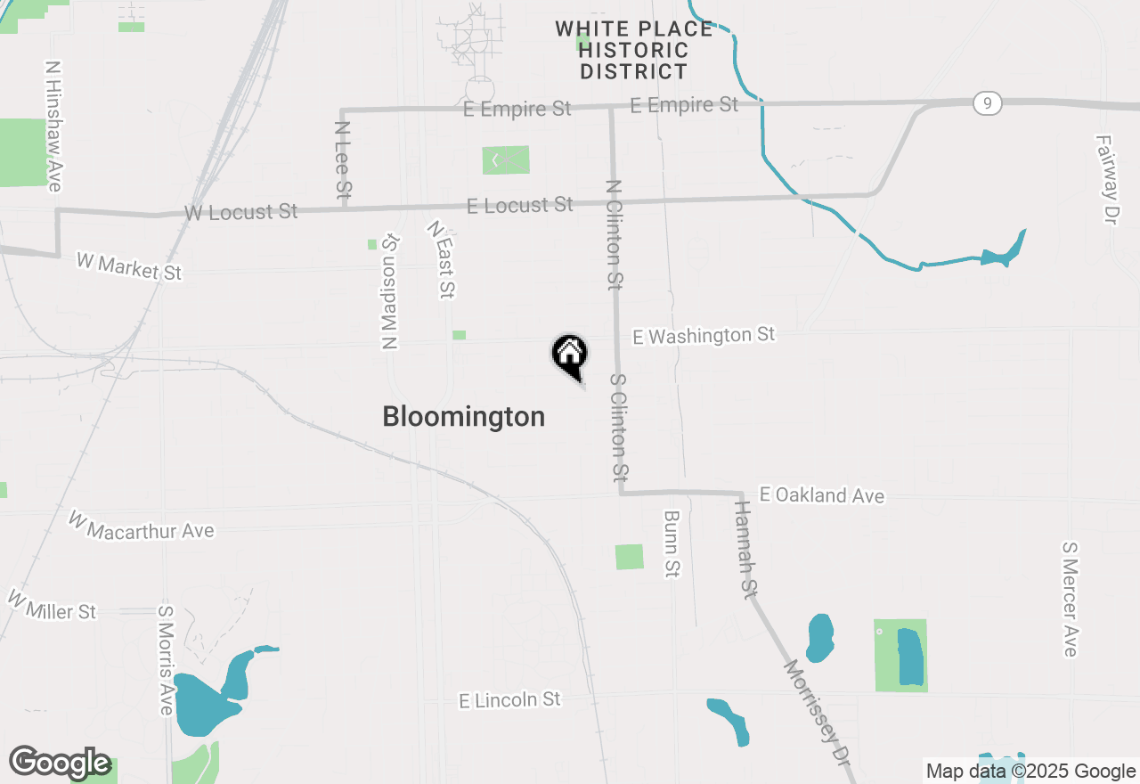 Map of 601 E Grove Street, Bloomington, IL 61701