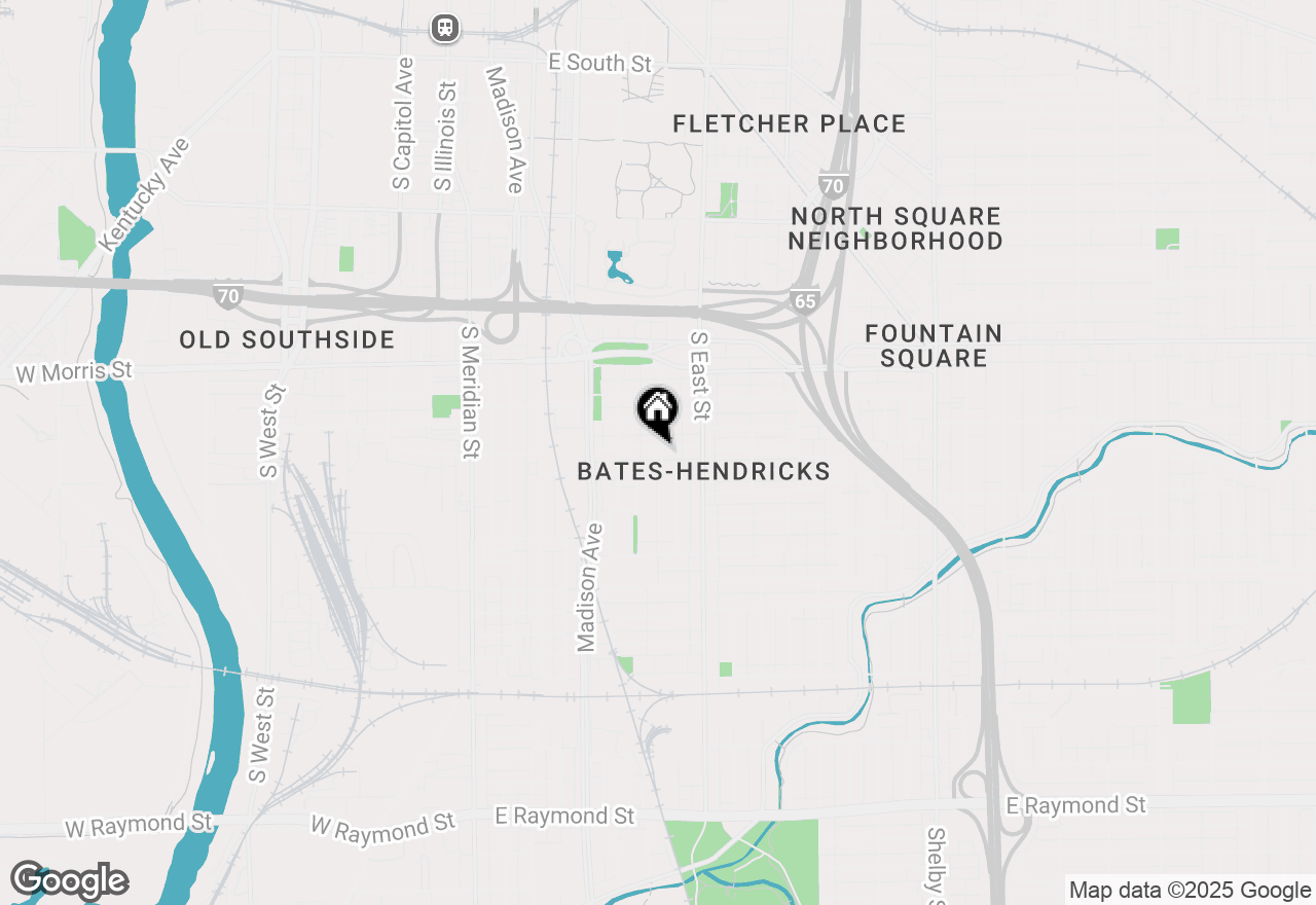 Map of 357 Parkway Avenue, Indianapolis, IN 46225