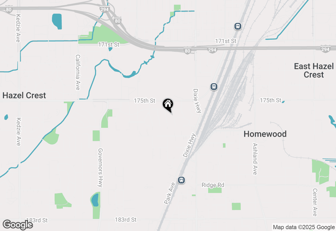 Map of 17601 Howe Avenue, Homewood, IL 60430