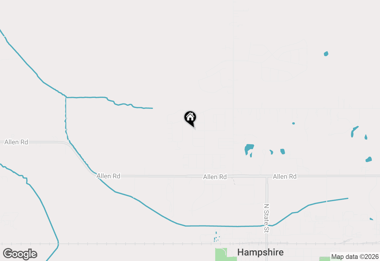 Map of 873 Briar Glen Court, Hampshire, IL 60140