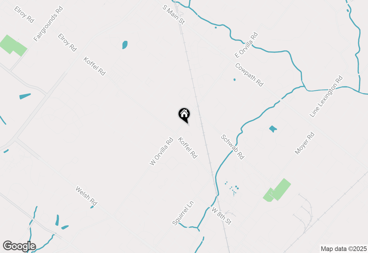 Map of 821 W Orvilla Road, Hatfield, PA 19440