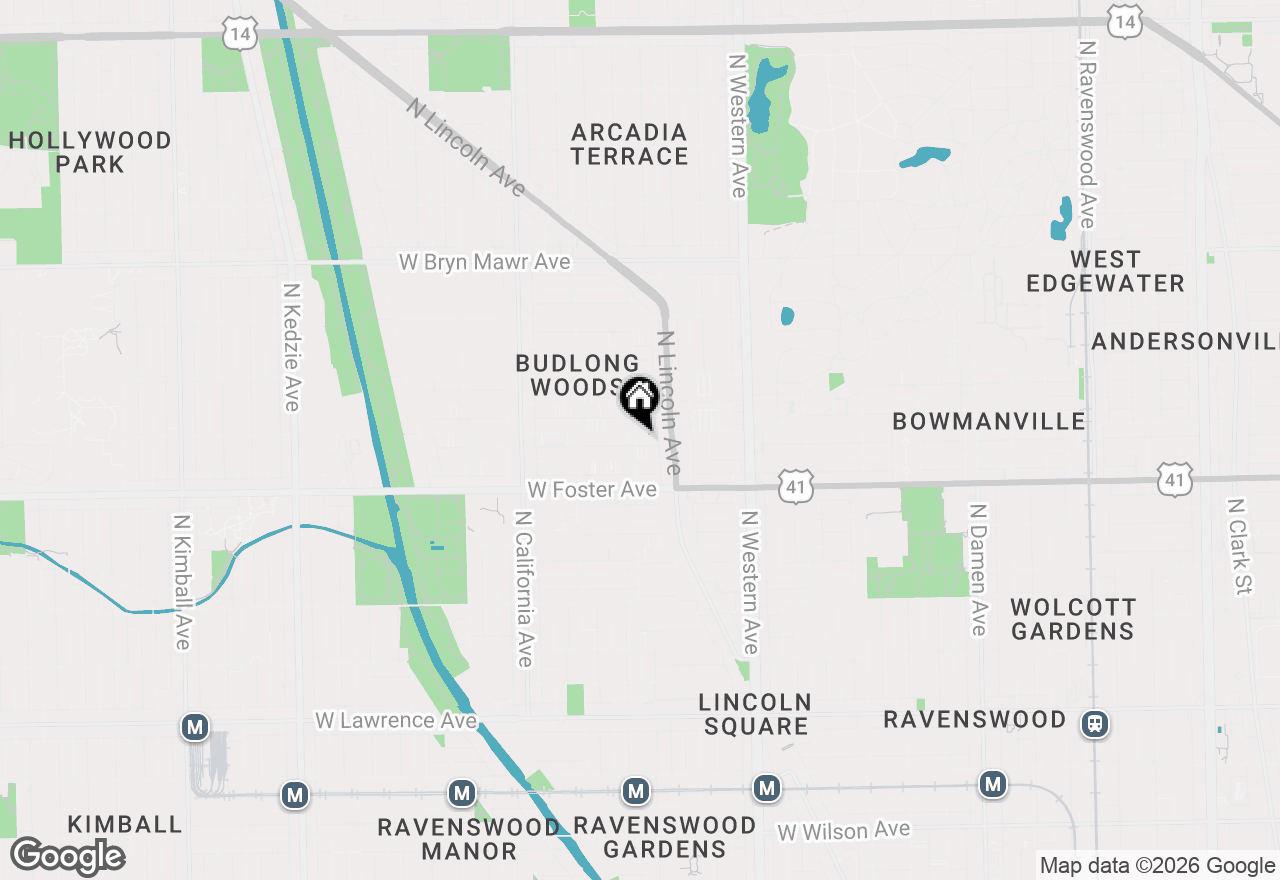 Map of 5255 N Rockwell Street #G, Chicago, IL 60625