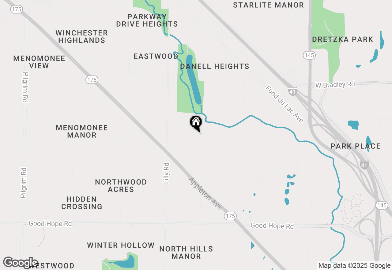 Map of W136N7694 North Hills Dr, Menomonee Falls, WI 53051