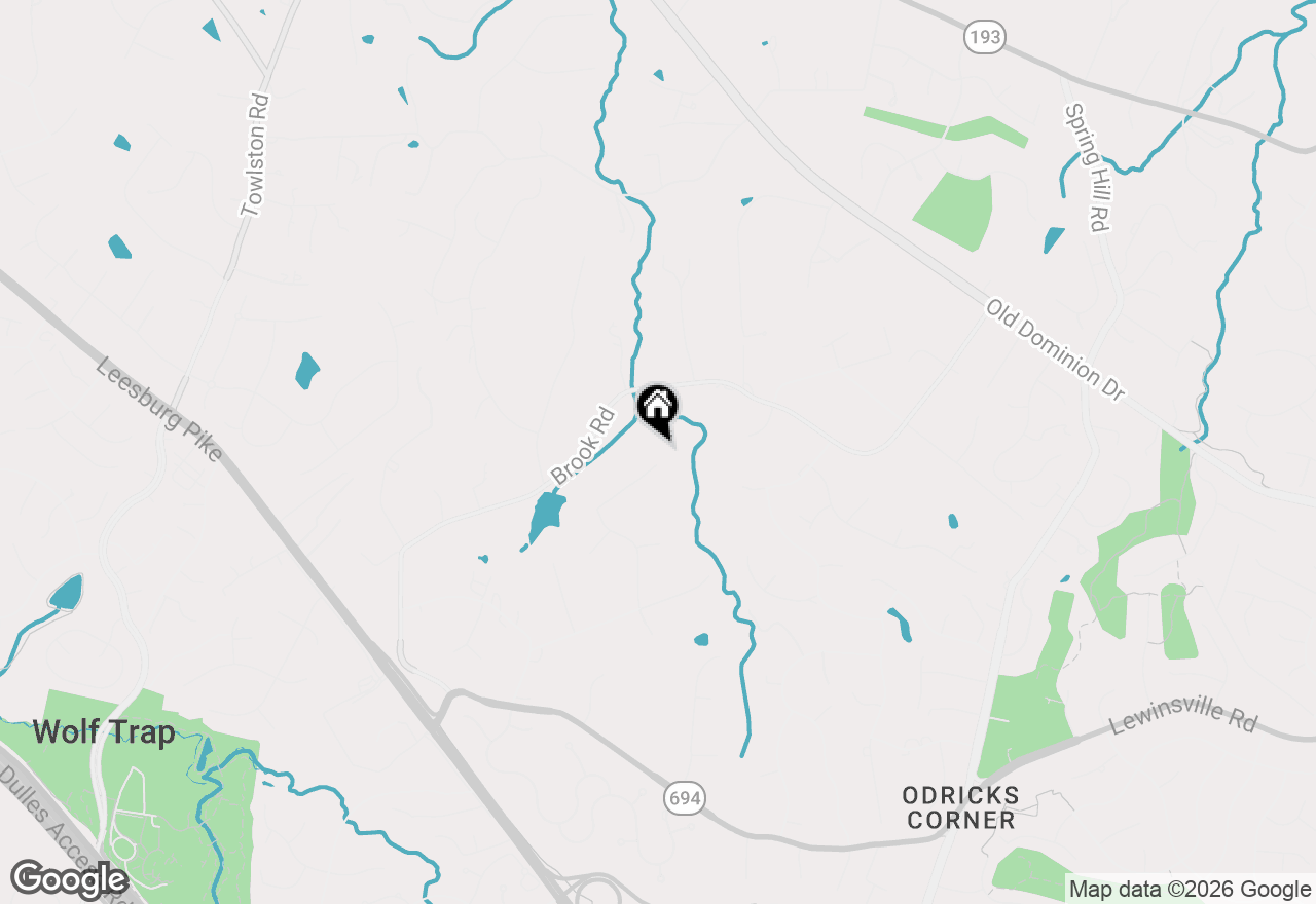 Map of 8634 Overlook Road, Mclean, VA 22102