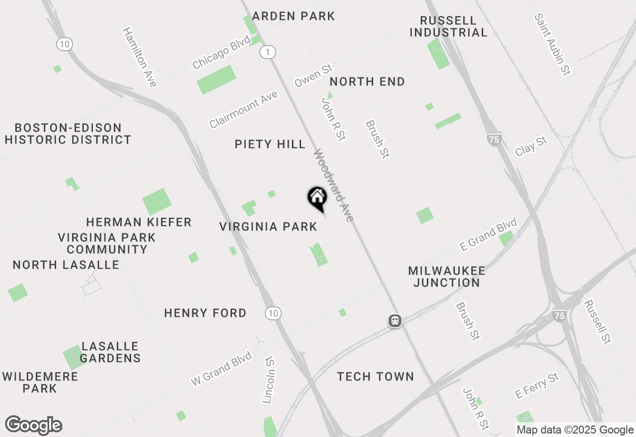 Map of 120 Seward Street #34-308, Detroit, MI 48202