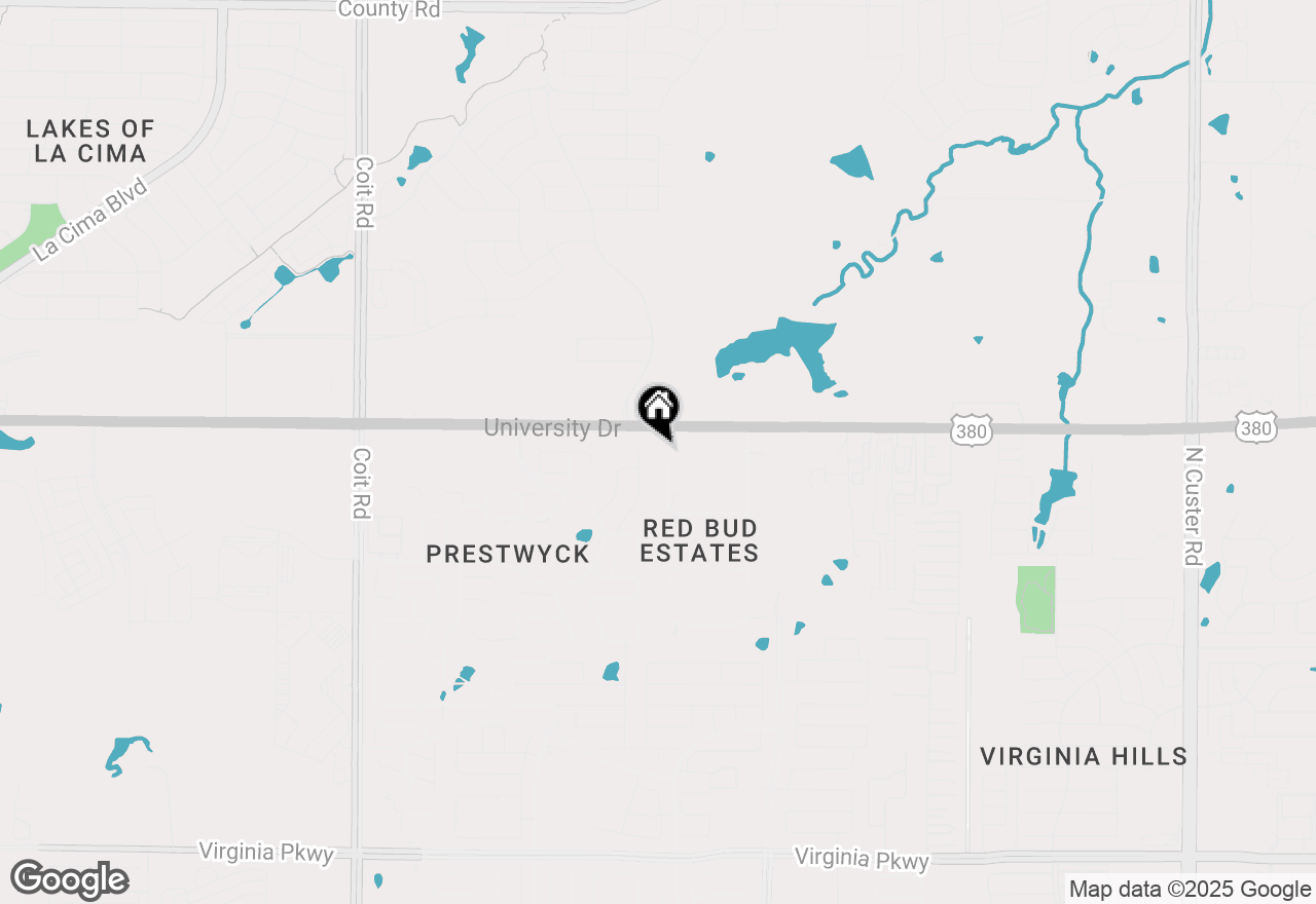 Map of 16435 Red Oak Circle, Mckinney, TX 75071