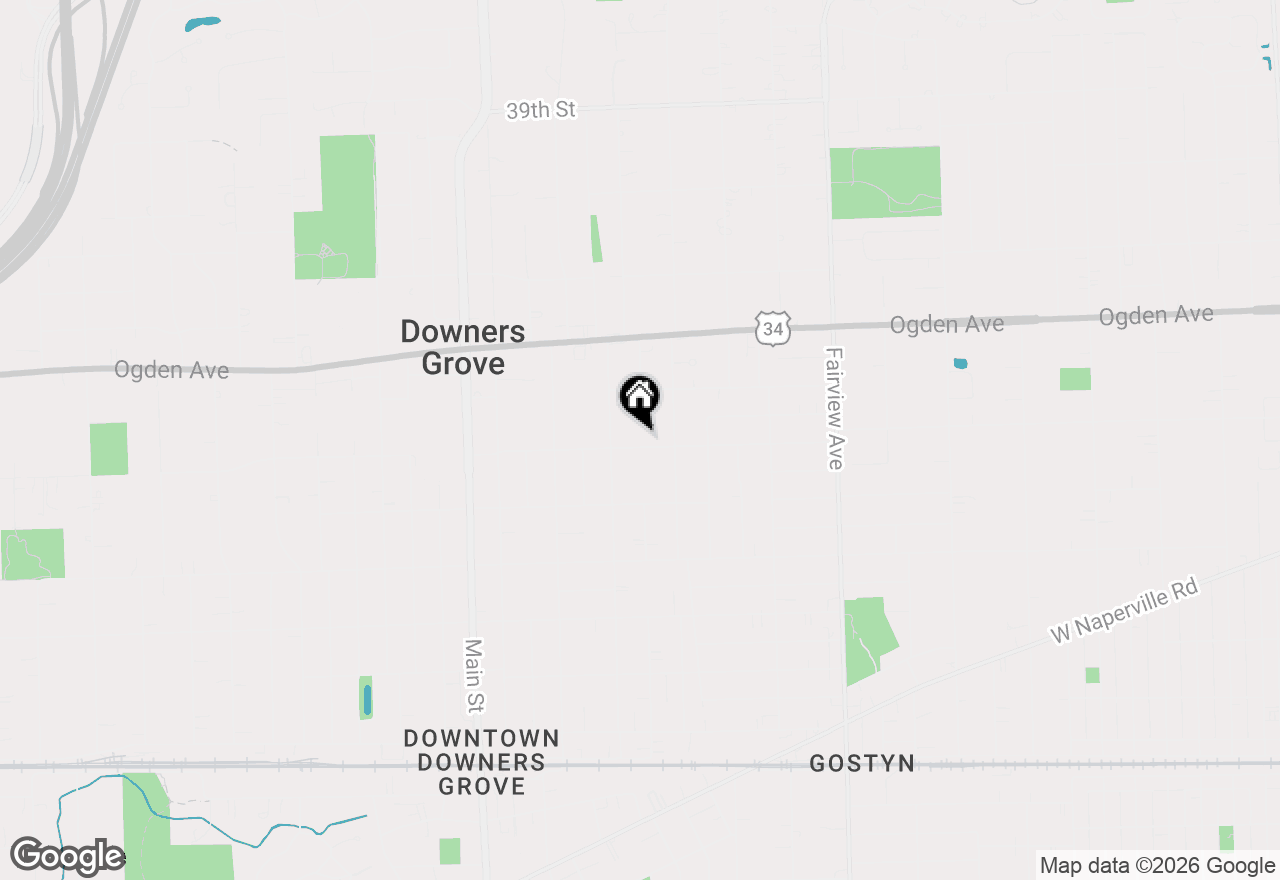 Map of 728 Grant Street, Downers Grove, IL 60515
