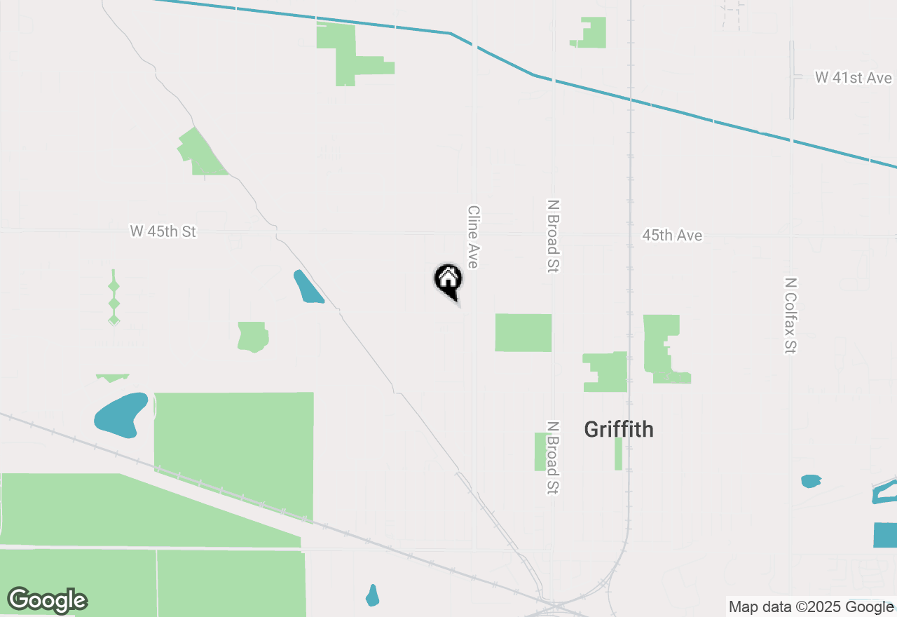 Map of 702 N Lindberg Street, Griffith, IN 46319