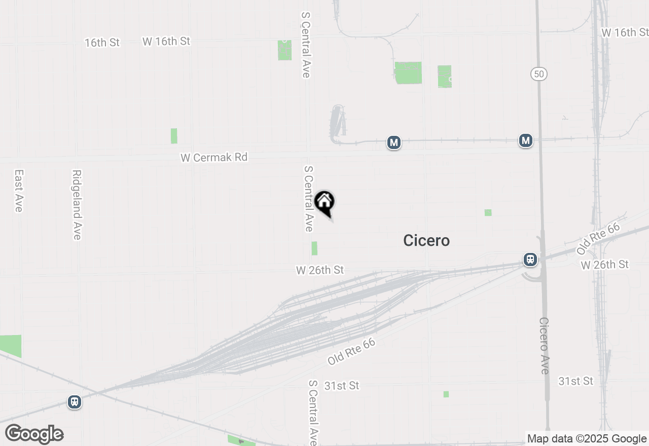 Map of 5520 W 24th Place, Cicero, IL 60804