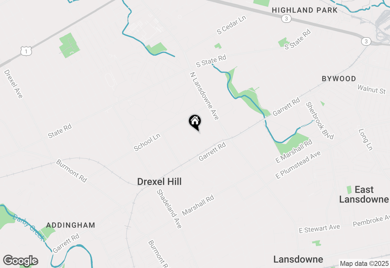 Map of 462 Derwyn Road, Drexel Hill, PA 19026