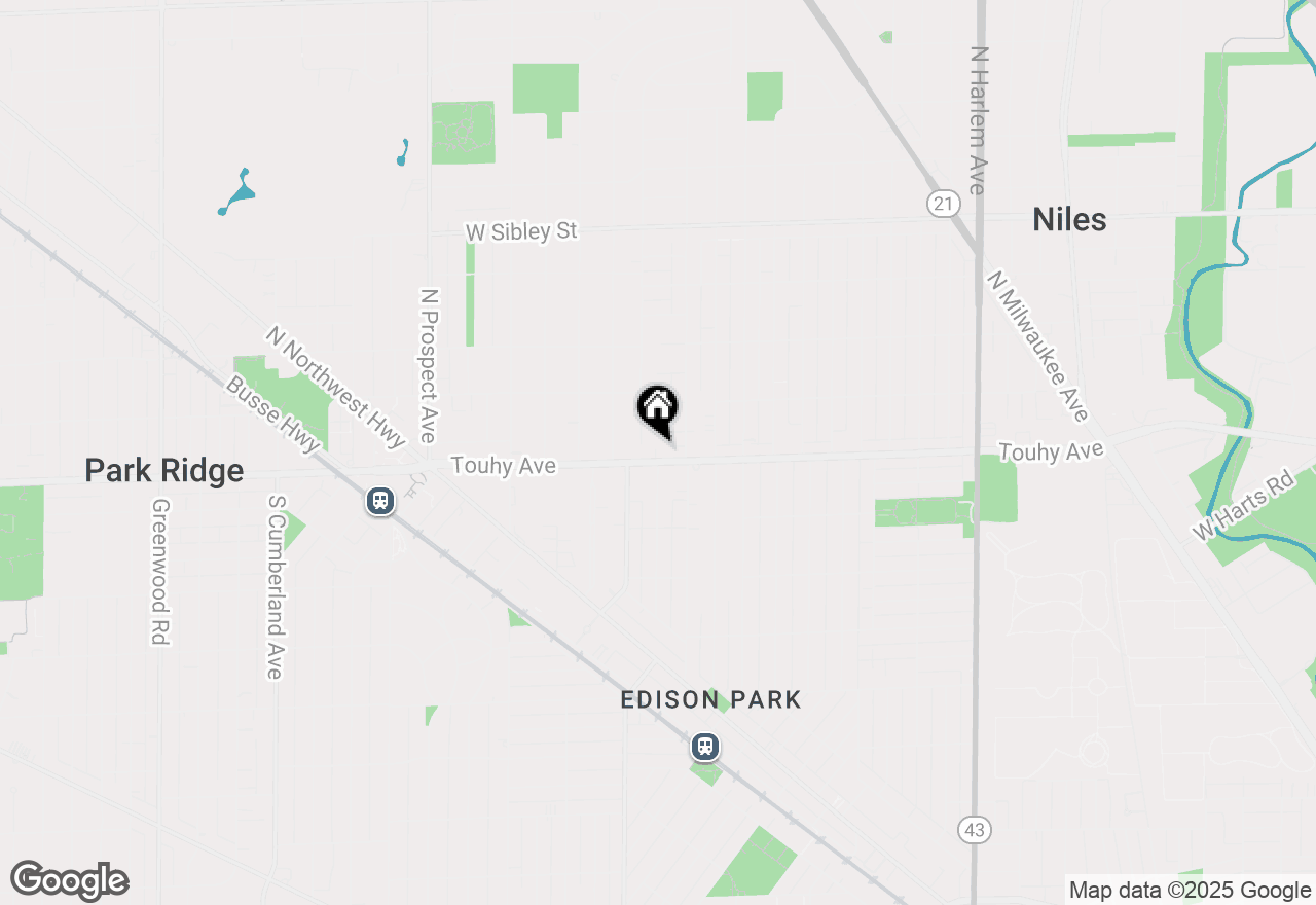 Map of 36 E Touhy Avenue, Park Ridge, IL 60068