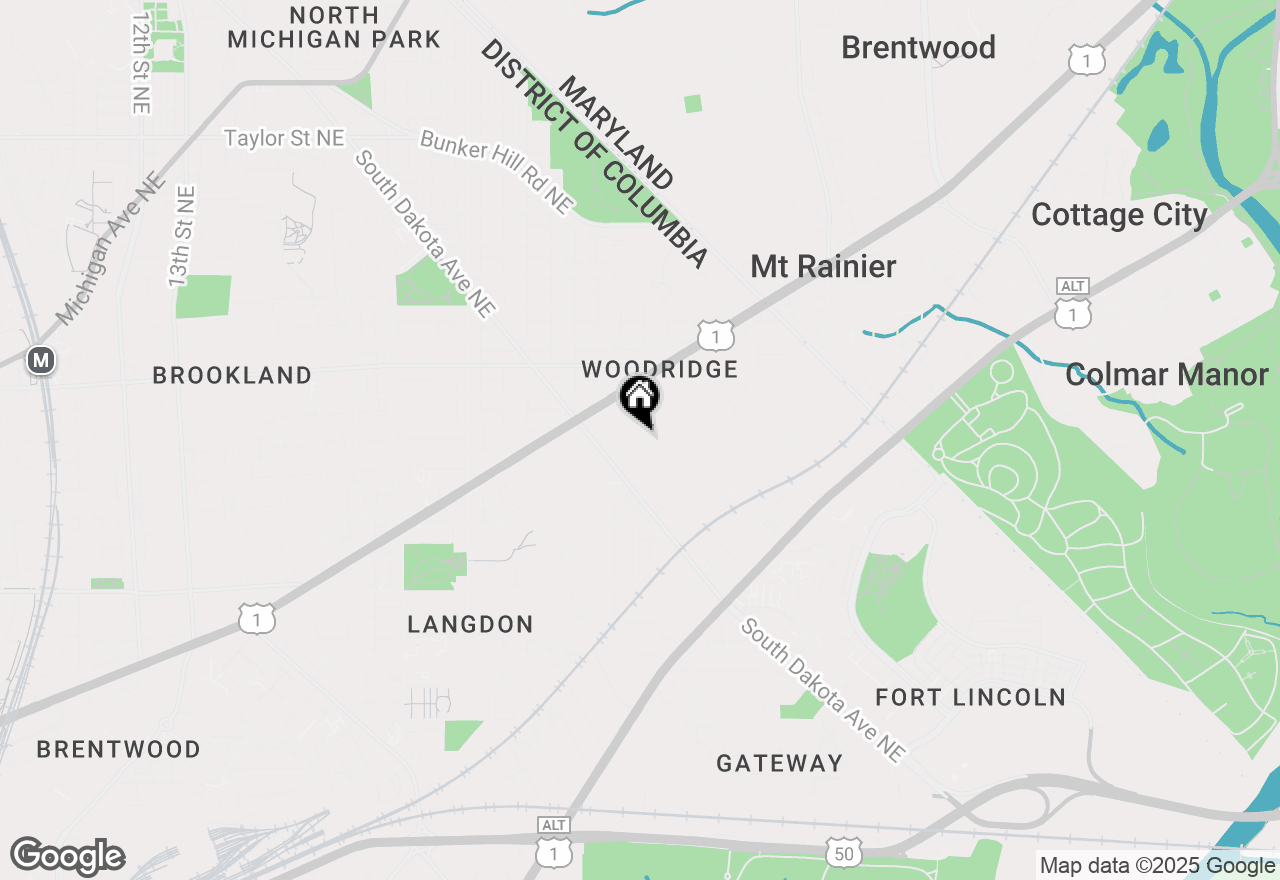 Map of 2628 Myrtle Avenue Ne, Washington, DC 20018