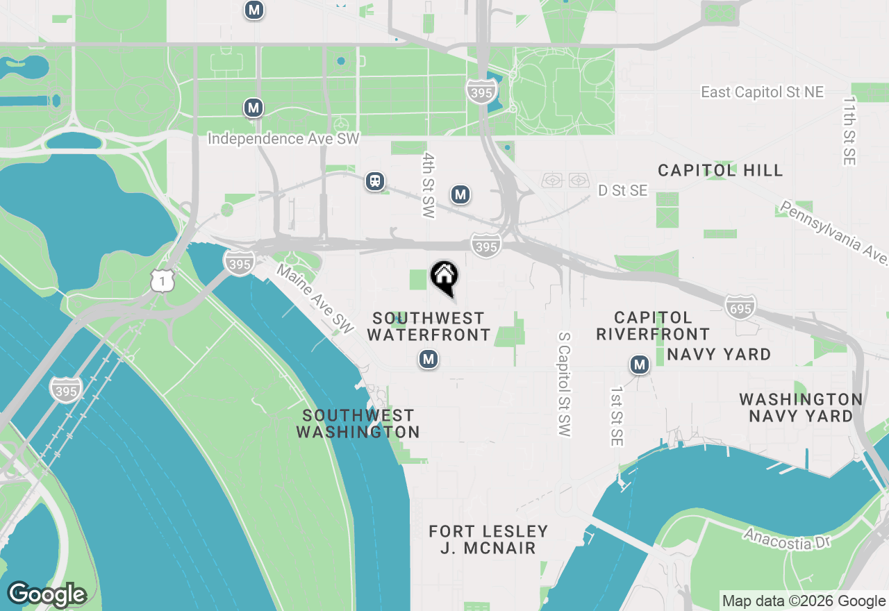 Map of 355 I Street Sw #310S, Washington, DC 20024