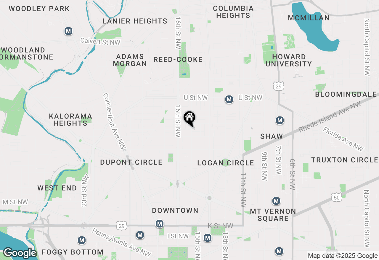 Map of 1720 15th Street Nw, Washington, DC 20009