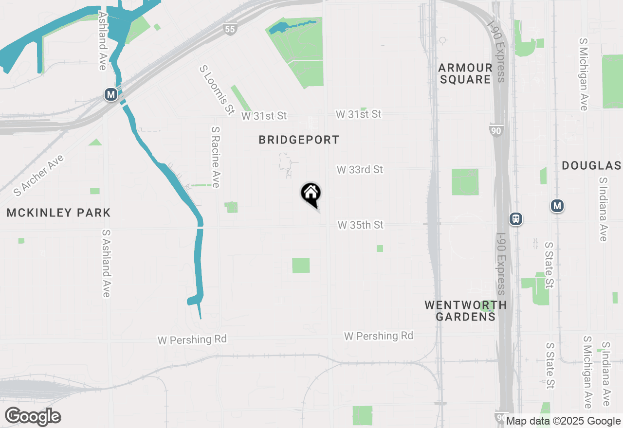 Map of 837 W 34th Place, Chicago, IL 60608