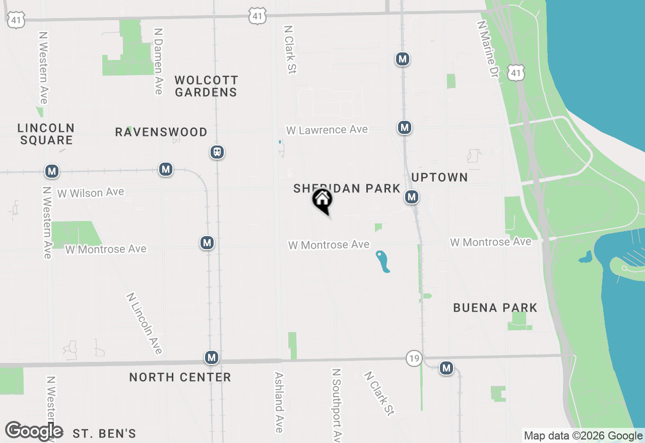 Map of 4450 N Dover Street #3, Chicago, IL 60640