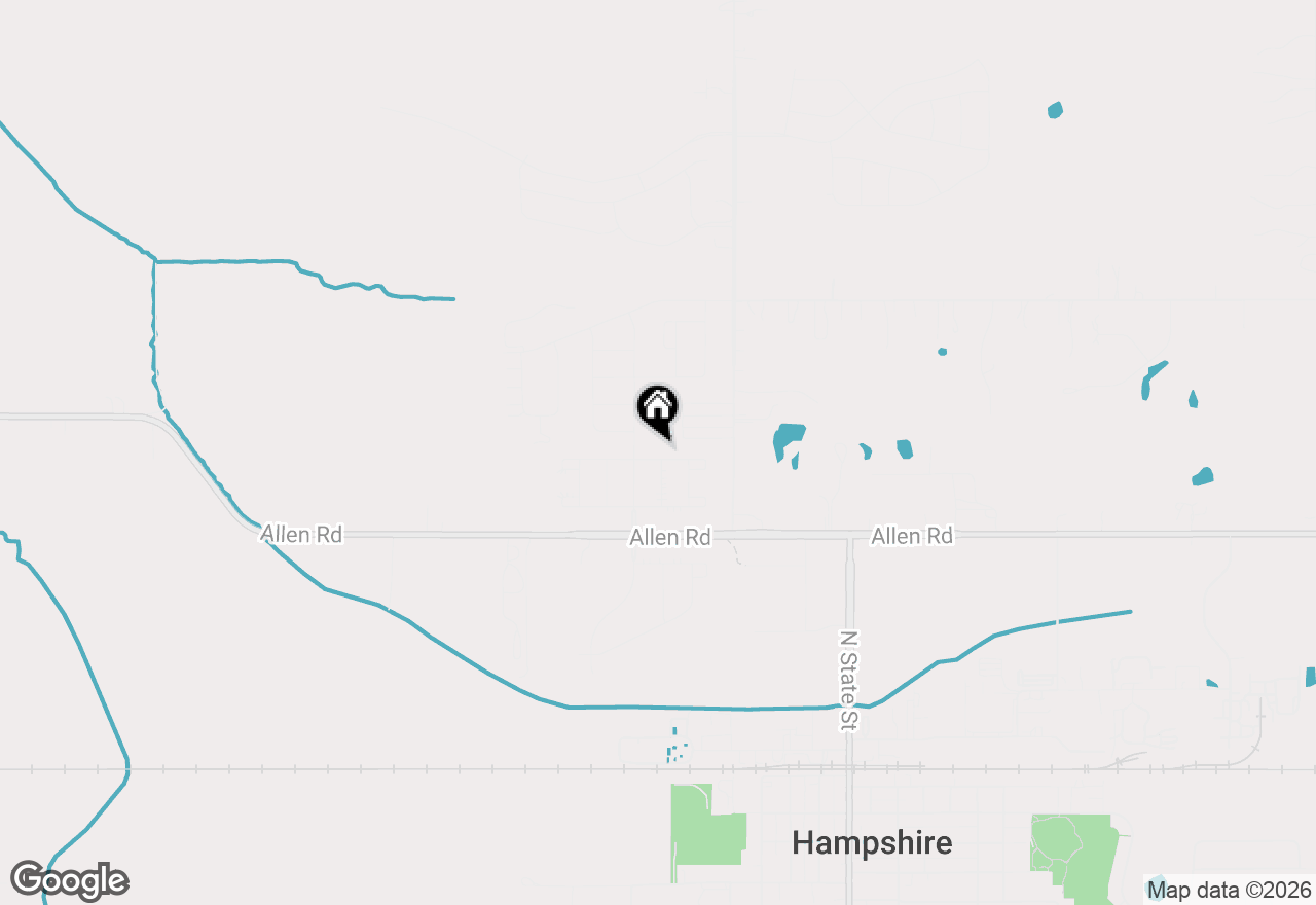 Map of 460 E Meadowdale Circle, Hampshire, IL 60140