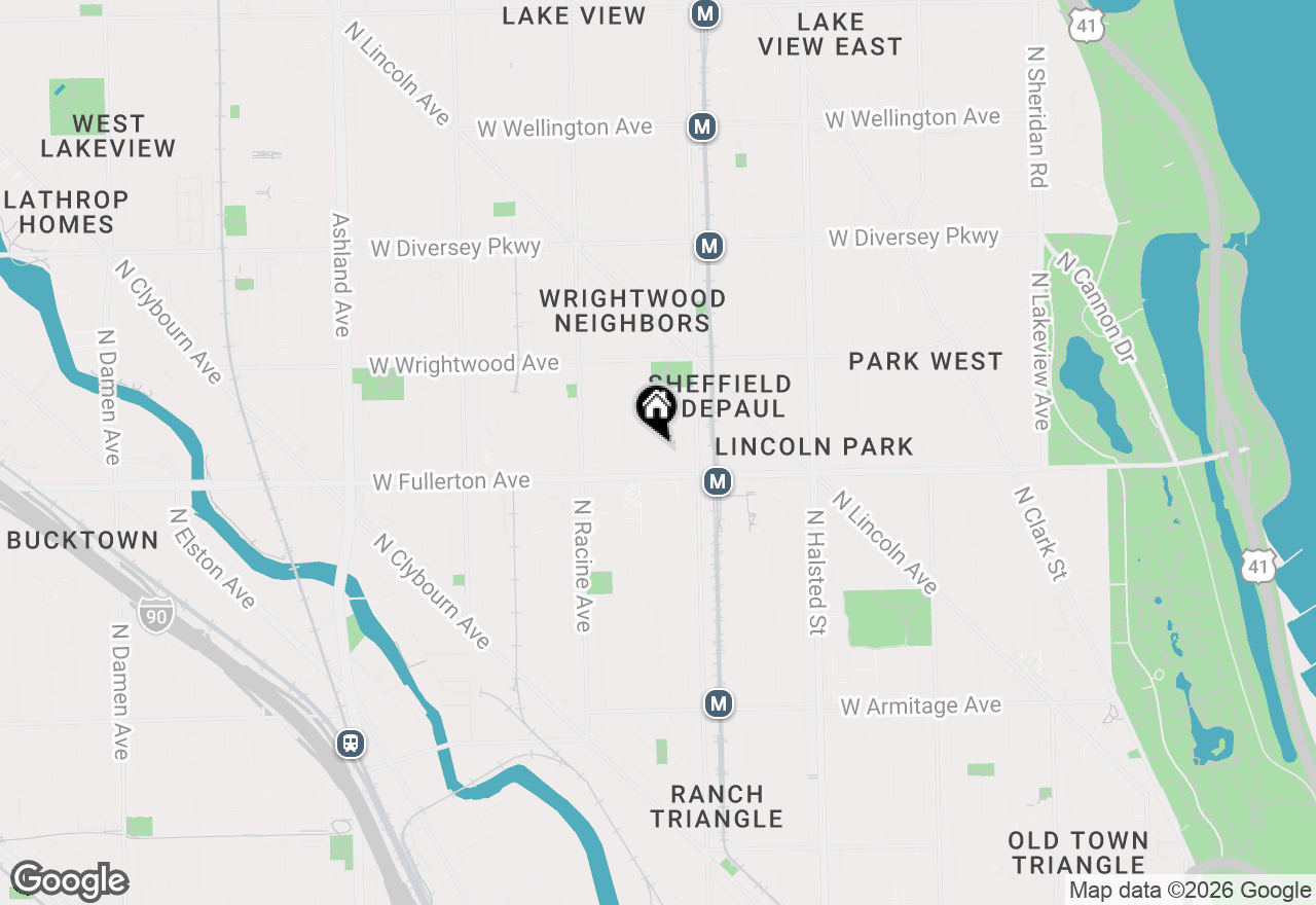Map of 1039 W Montana Street #2, Chicago, IL 60614