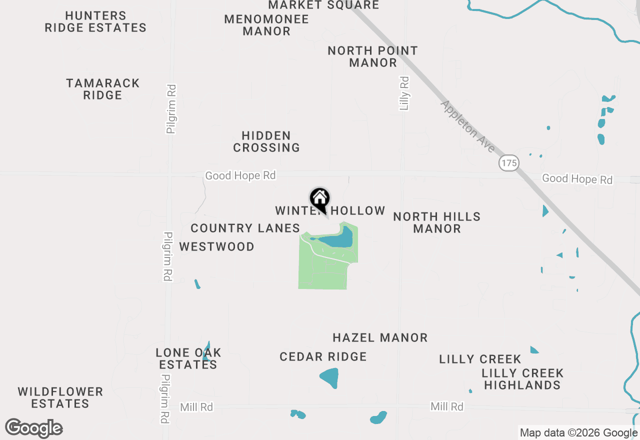 Map of N70W14562 Terrace Dr, Menomonee Falls, WI 53051