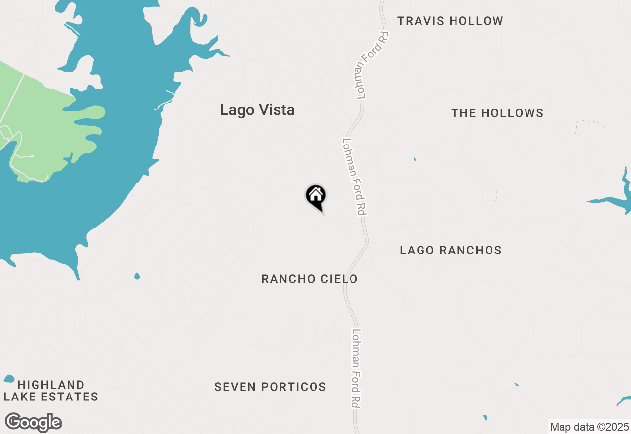 Map of 20217 Travis Dr, Lago Vista, TX 78645
