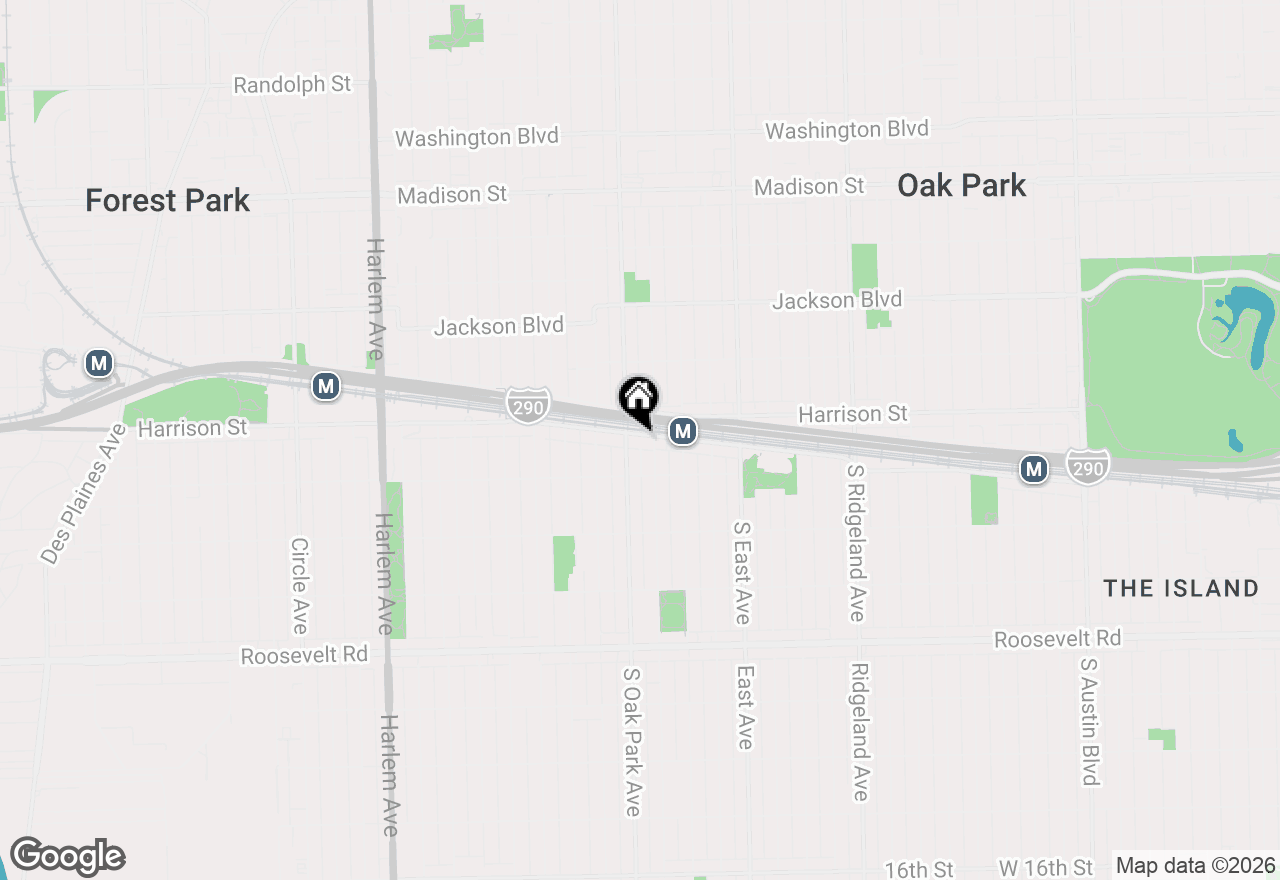 Map of 737-739 Garfield Street, Oak Park, IL 60304