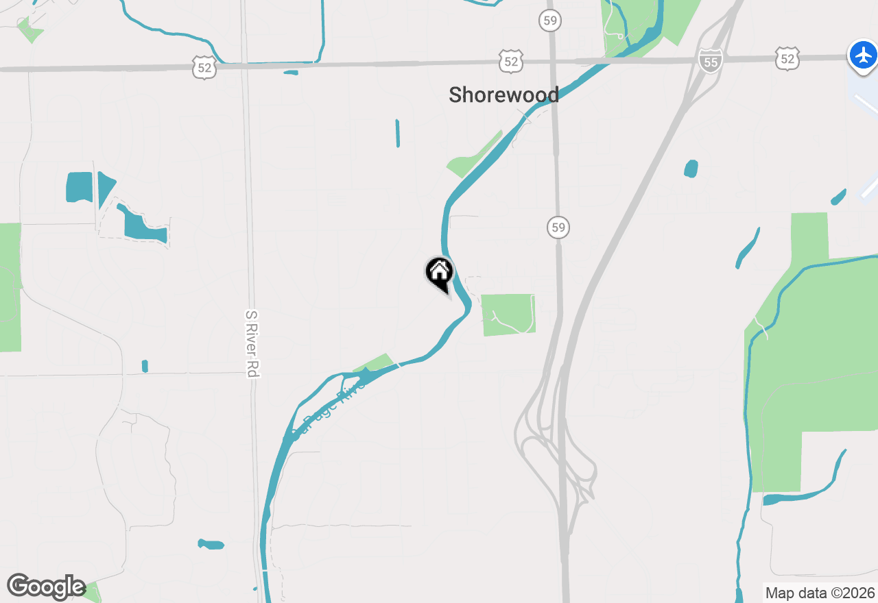 Map of 1008 Valencia Drive, Shorewood, IL 60404