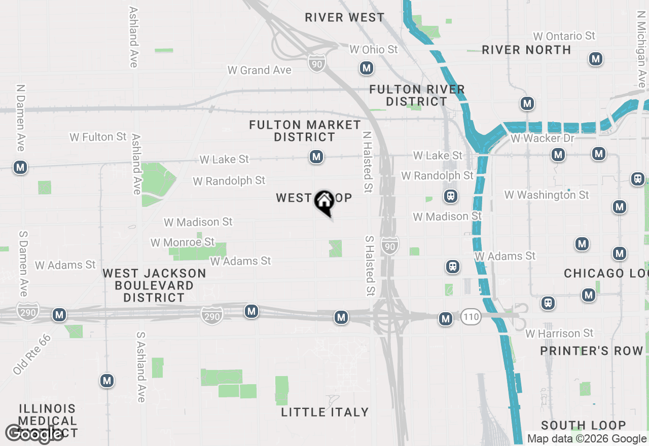 Map of 939 W Madison Street #410, Chicago, IL 60607