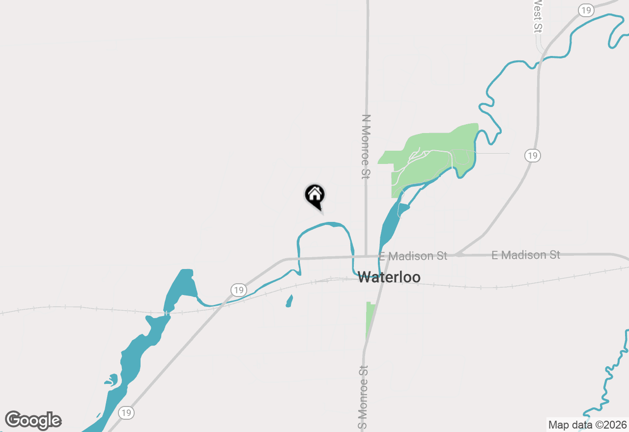 Map of 405 Riverside Drive, Waterloo, WI 53594