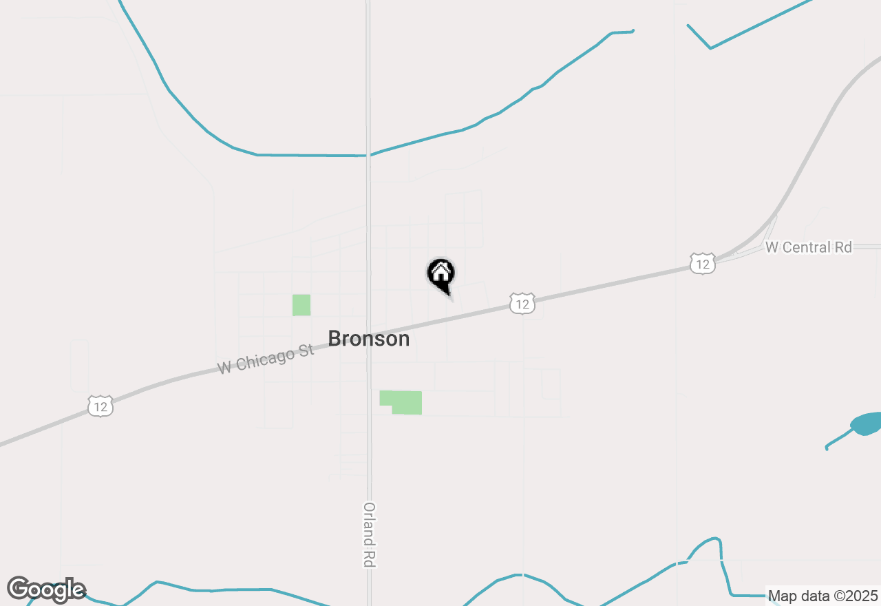 Map of 127 N Lincoln Street, Bronson, MI 49028