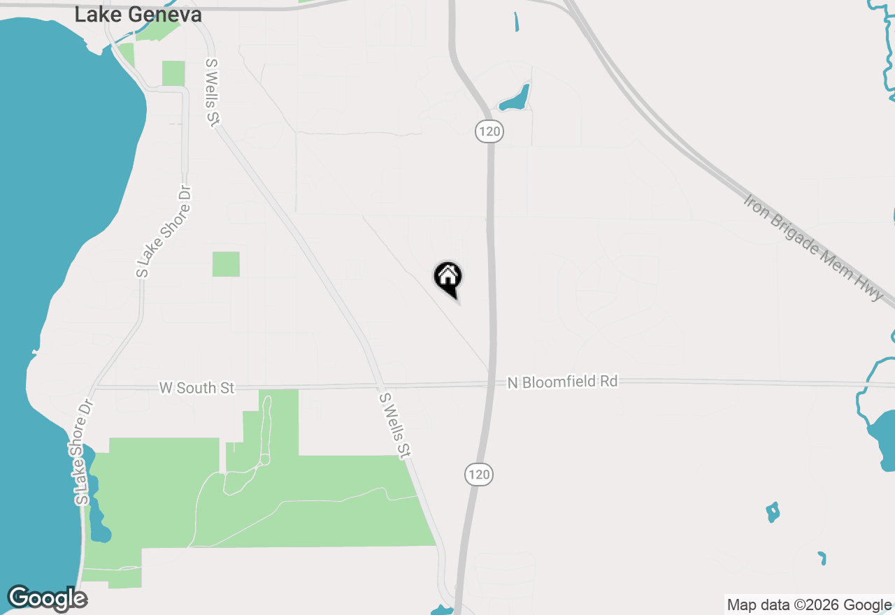Map of 1050 Cumberland Trl, Lake Geneva, WI 53147
