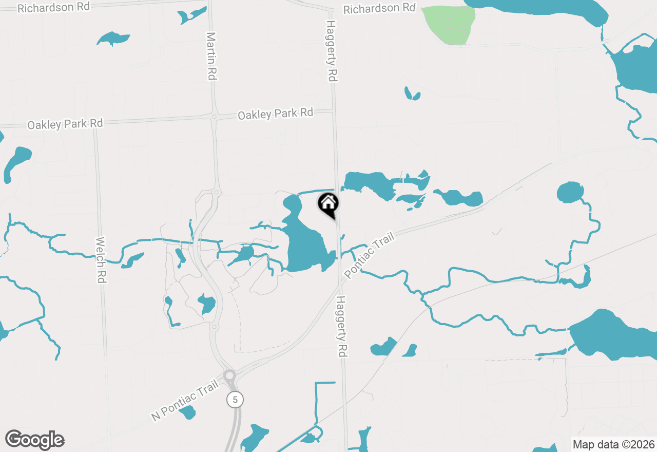 Map of 2775 Haggerty Road, Commerce Twp, MI 48390