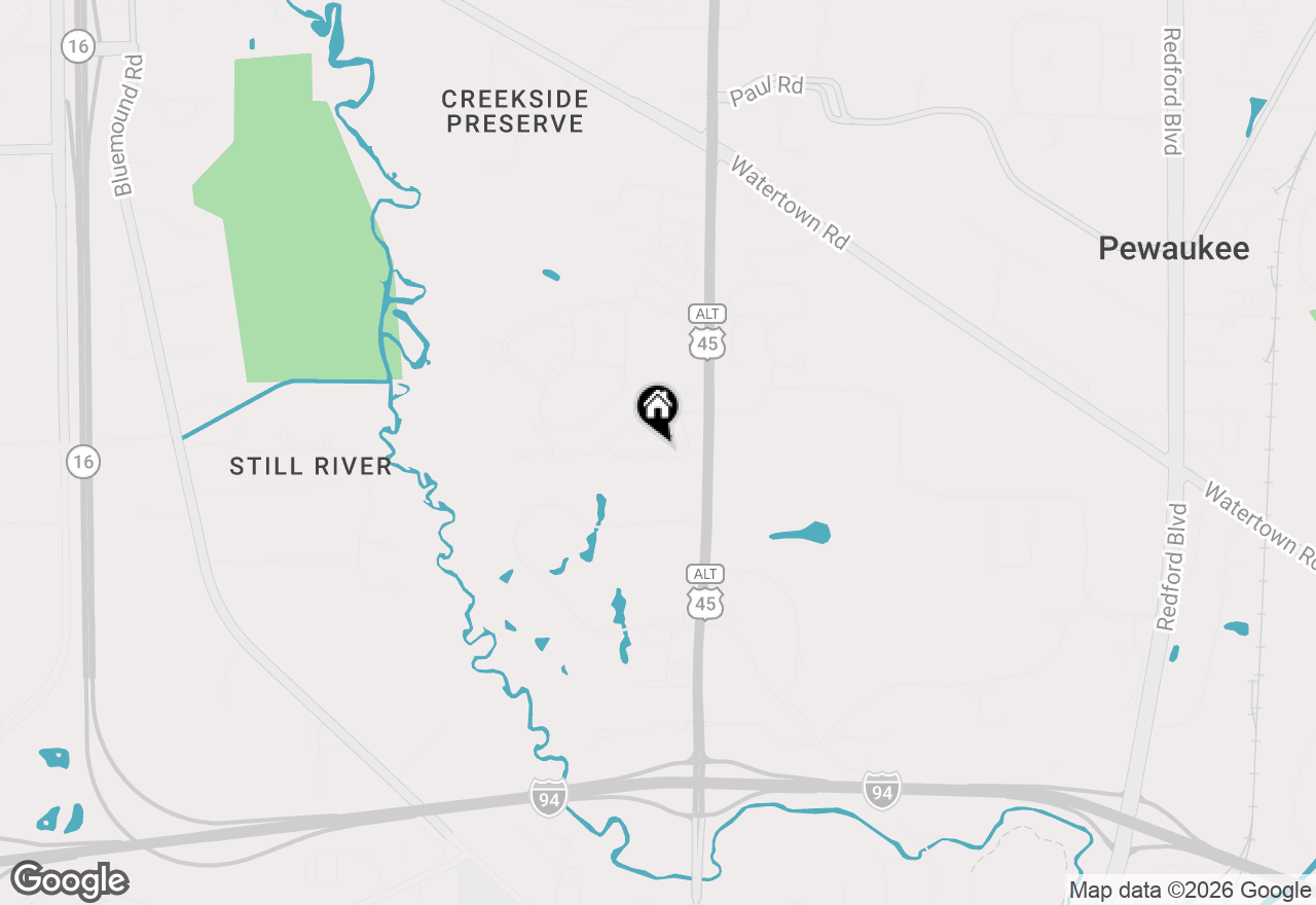 Map of W240N2192 Dorchester Dr #10A, Pewaukee, WI 53072