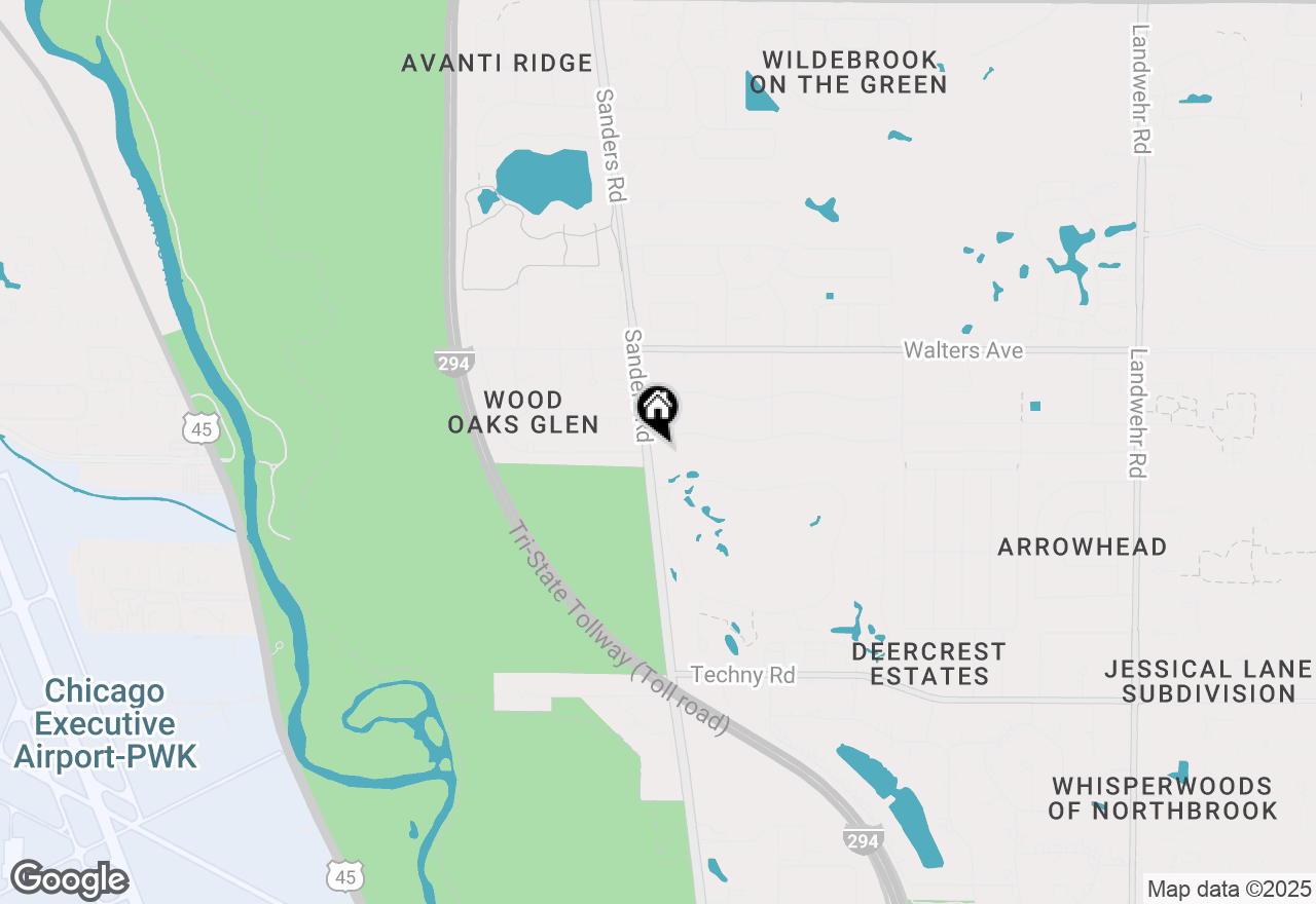 Map of 4017 Oak Avenue, Northbrook, IL 60062
