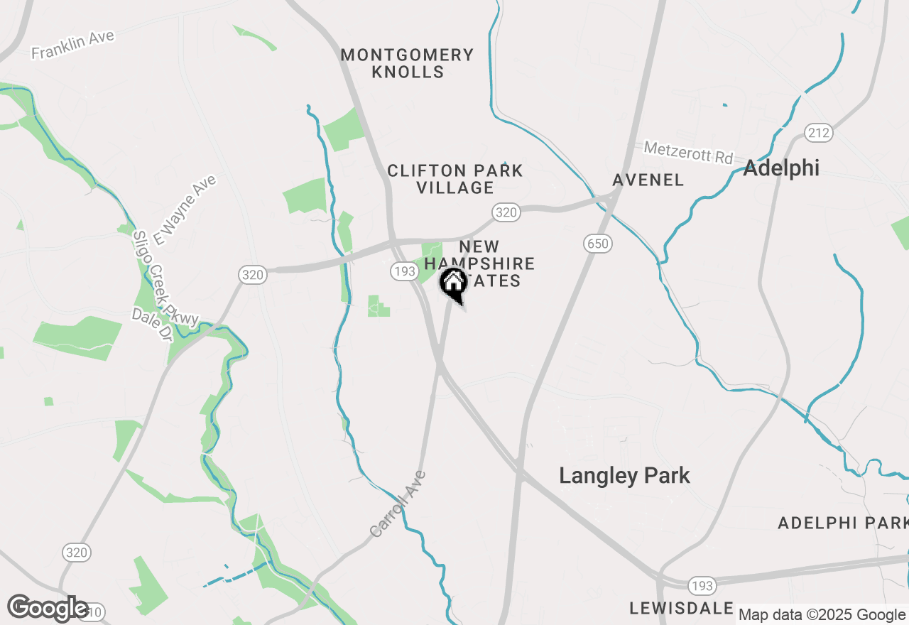 Map of 8611 Carroll Avenue, Silver Spring, MD 20903