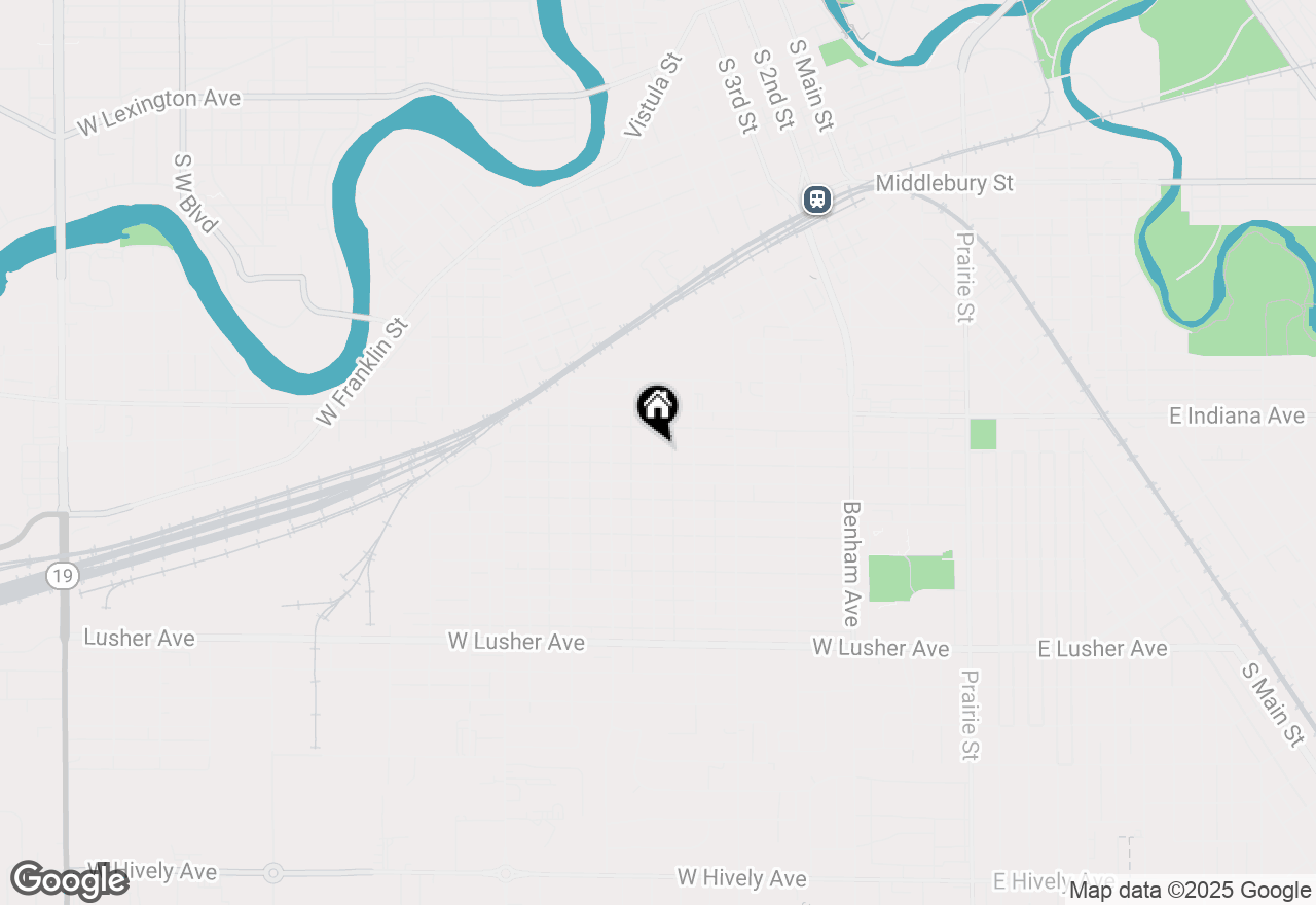 Map of 733 W Garfield Avenue, Elkhart, IN 46516