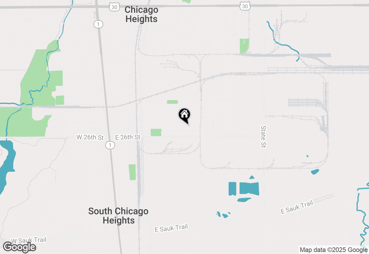 Map of 2421 Butler Street, Chicago Heights, IL 60411