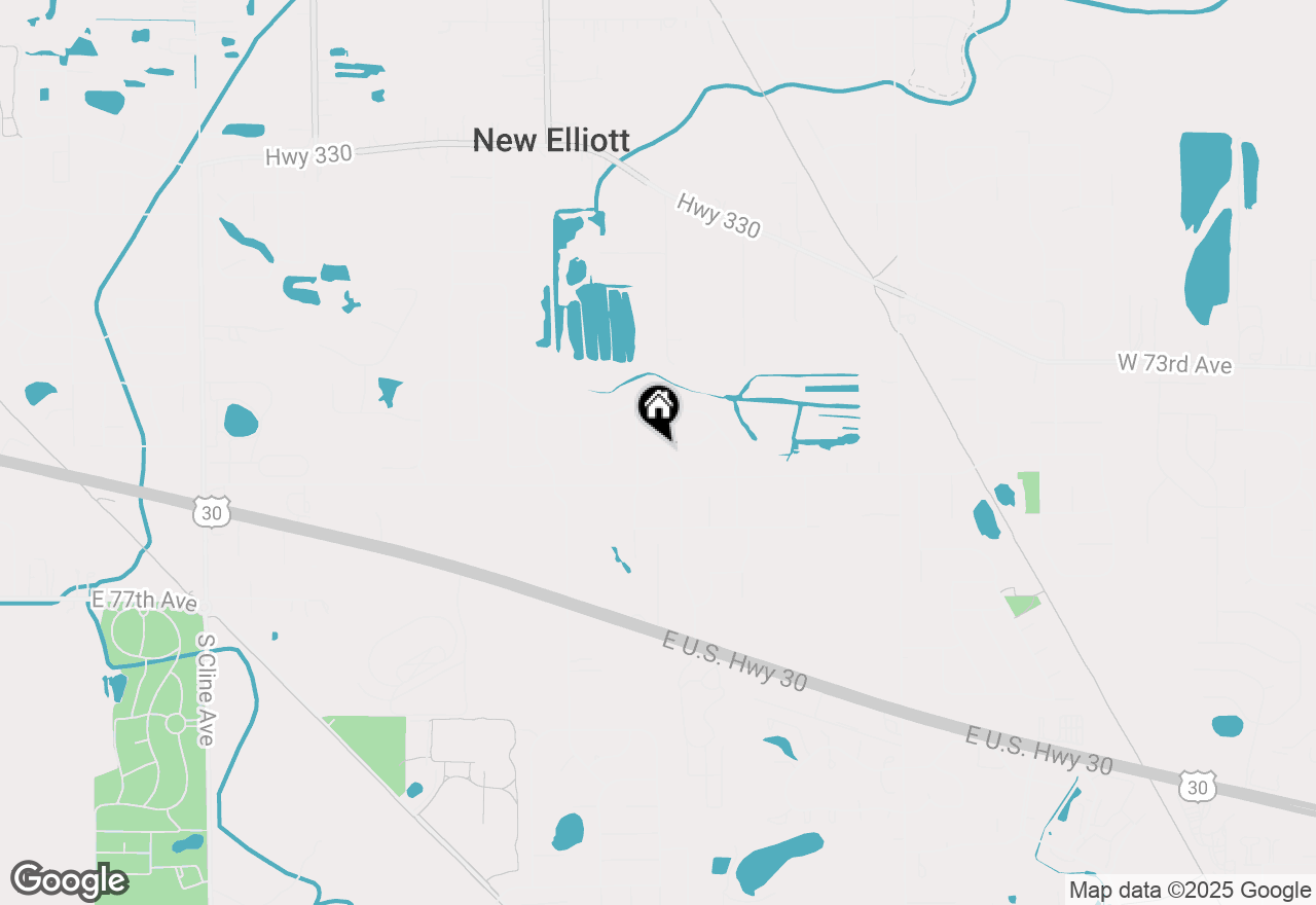 Map of 7426 Hamlin Street, Schererville, IN 46375