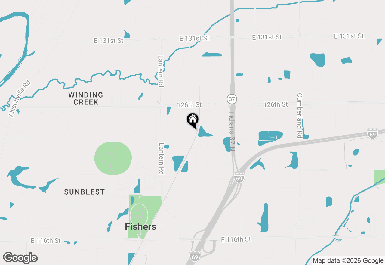 Map of 8931 Tanner Drive, Fishers, IN 46038
