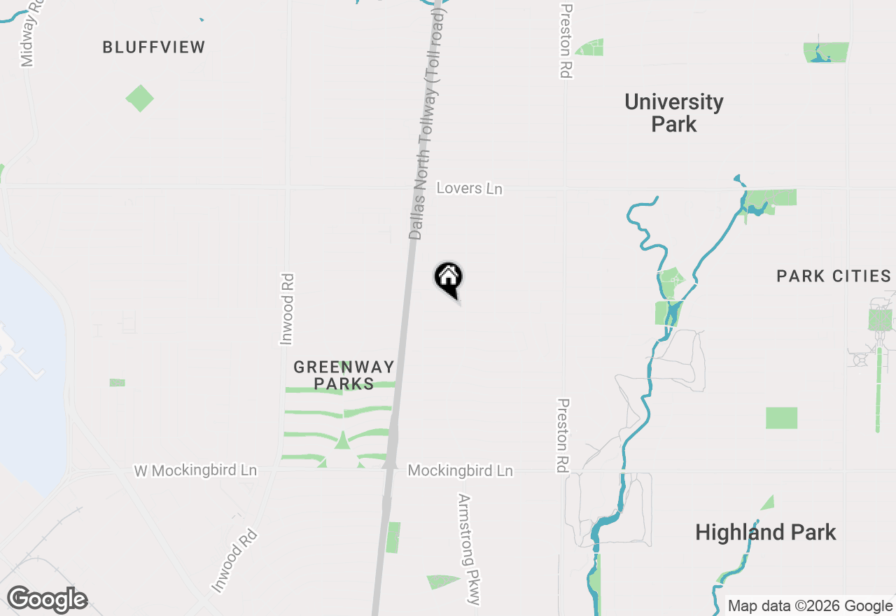 Map of 4417 University Boulevard #B, University Park, TX 75205