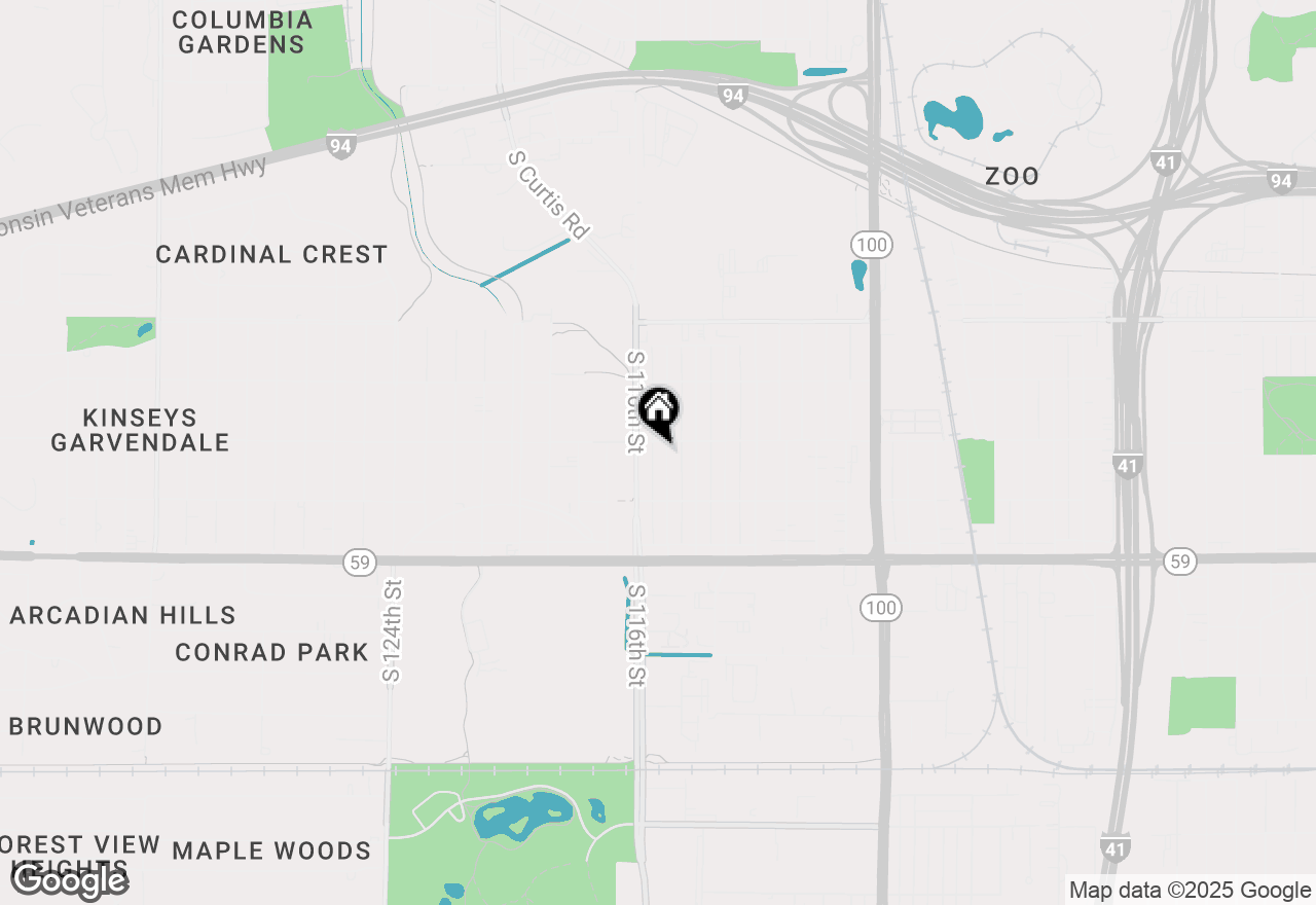 Map of 1115 S 115th St, West Allis, WI 53214