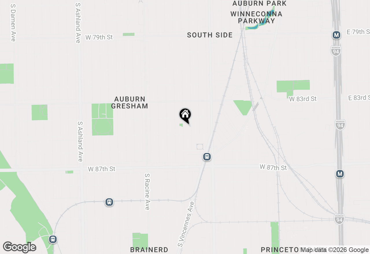 Map of 8432 S Sangamon Street, Chicago, IL 60620